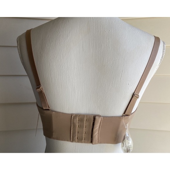 ThirdLove 24/7 Classic Strapless Bra Warm Taupe Nude 36D Convertible NWT T-shirt - Picture 3 of 8